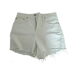 Women's White Denim Shorts